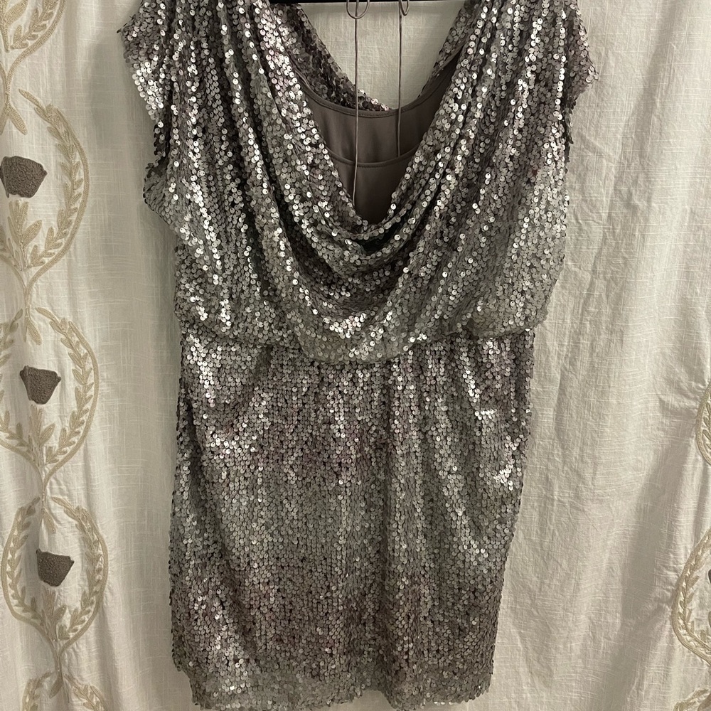 Nordstrom Silver Sequin Dress - Picture 4 of 8